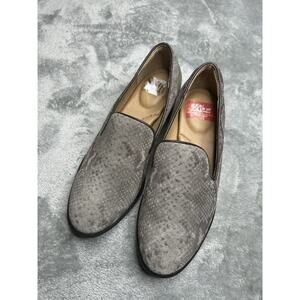 Sofft Womens Leather Slip On Severn Loafers Size 6 Snake Print